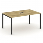 Стол переговорный 1 столешница Рива CONCEPT CN.PRG-014 Дуб Винченцо Черный