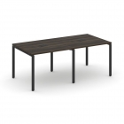 Стол переговорный 2 столешницы Рива CONCEPT CN.PRG-021 Дуб Мали Черный