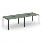 Стол переговорный 2 столешницы Рива CONCEPT CN.PRG-021 Кобо Черный