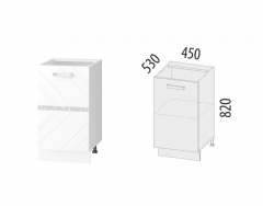 Напольный шкаф лев/прав Витра Бьянка 102.72