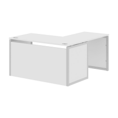 Стол письменный угловой левый Skyland XTEN-QP XQPCT 1415H L Белый Серый