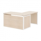 Стол письменный угловой левый Skyland XTEN-QP XQPCT 1415H L Бук Тиара Белый