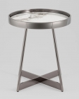Журнальный стол Stool Group Гера 50х50 см сталь темный хром