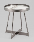 Журнальный стол Stool Group Гера 50х50 см сталь темный хром