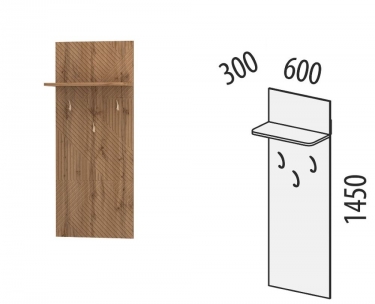 Панель с крючками Витра Монако 402.24
