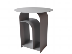 Журнальный столик Stool Group Arwel металл темно-серый