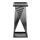 Кофейный стол Tetchair Osteria/Остерия металл, черный, 25,5х25,5х59 см