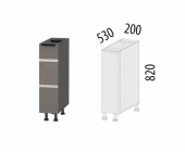 Бутылочница Витра Грейс 105.71.1 Оникс Кубанит