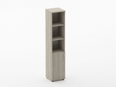 Шкаф высокий полуоткрытый Персона Грата Twin 16.16.14Л Дуб Сантана светлый