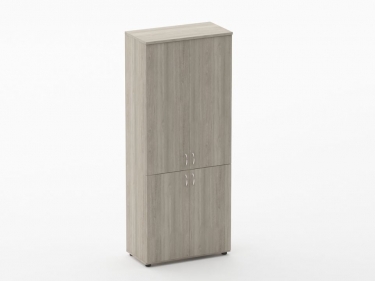 Шкаф высокий закрытый Персона Грата Twin 16.16.101 Дуб Сантана светлый