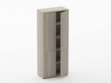 Шкаф высокий закрытый Персона Грата Twin 16.16.101 Дуб Сантана светлый