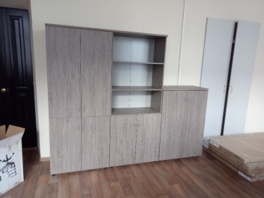 Шкаф высокий закрытый Персона Грата Twin 16.16.101 Дуб Верцаска