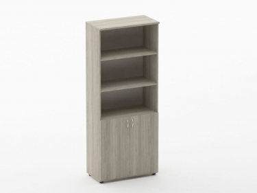 Шкаф высокий полуоткрытый Персона Грата Twin 16.16.141 Дуб Сантана светлый