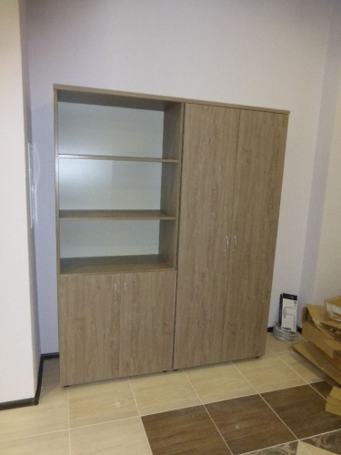 Шкаф высокий полуоткрытый Персона Грата Twin 16.16.141 Дуб Верцаска