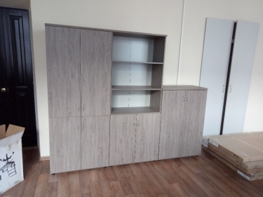 Шкаф высокий полуоткрытый Персона Грата Twin 16.16.141 Дуб Верцаска