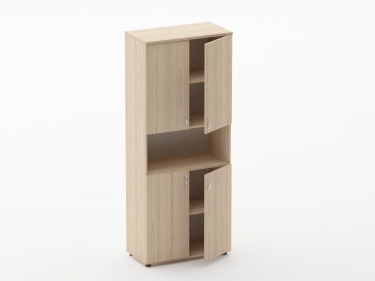 Шкаф высокий закрытый с нишей Персона Грата Twin 16.16.151 Туя