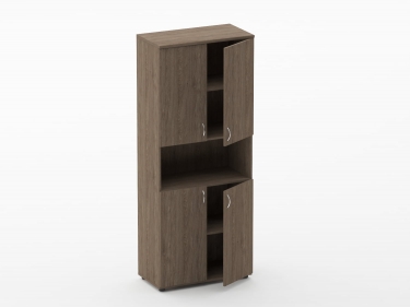 Шкаф высокий закрытый с нишей Персона Грата Twin 16.16.151 Дуб Верцаска