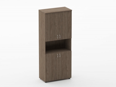 Шкаф высокий закрытый с нишей Персона Грата Twin 16.16.151 Дуб Верцаска