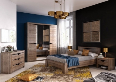 Комод с тремя ящиками Мебельград Соренто 05 Дуб Стирлинг