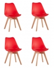 Стул Stool Group FRANKFURT NEW красный 4 шт. комплект