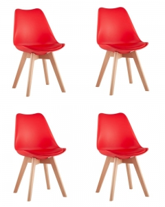 Стул Stool Group FRANKFURT NEW красный 4 шт. комплект