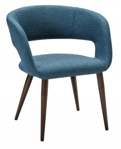 Стул R-home Hugs синий/т.орех