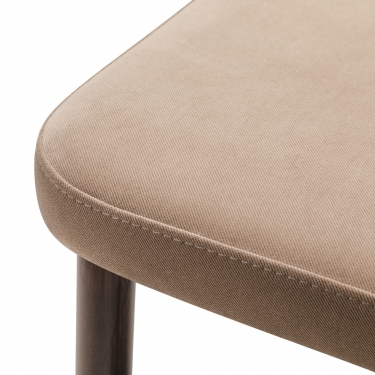 Стул R-home Ledger Diag beige/т. орех