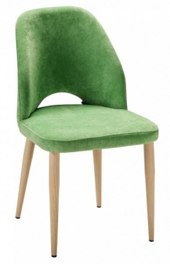 Стул R-home Ledger зеленый/нат.дуб