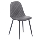 Стул Tetchair STORM mod. 807 / 1 шт. в упаковке металл/вельвет, 46 х 53 х 87 х 49 см, серый/антрацит, G062-40