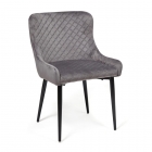 Стул Tetchair ELI mod. 8202 / 1 шт. в упаковке металл/ткань, 53x61,5x83 см, серый G-062-40/черный