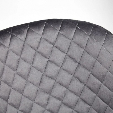 Стул Tetchair QUINCY mod. 8272 / 1 шт. в упаковке металл/ткань, 49х53х84,5 см, серый G-062-40/черный