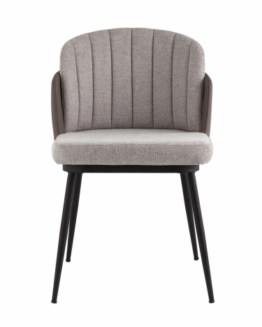 Стул мягкий Stool Group Пенелопа рогожка серый