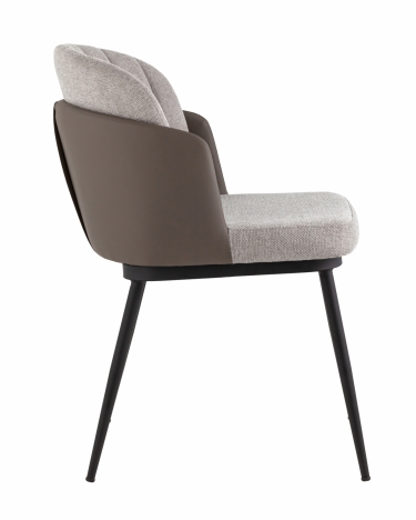 Стул мягкий Stool Group Пенелопа рогожка серый