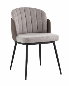 Стул мягкий Stool Group Пенелопа рогожка серый