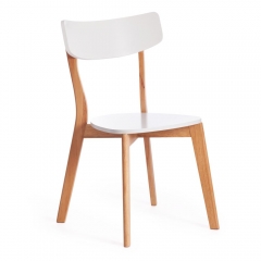 Стул Claire / 1 шт. в упаковке Tetchair Claire / 1 шт. в упаковке дерево гевея, МДФ, 48 x 49,5 x 81,5 x SH44см, White Белый / Natural натуральный