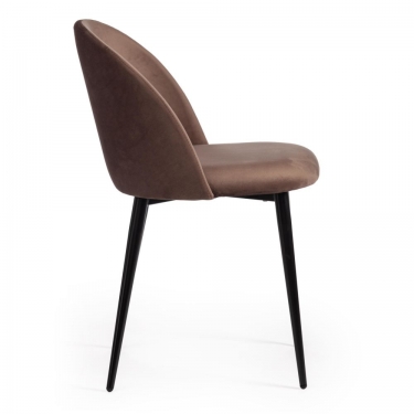 Стул Tetchair MONRO mod. 710 / 1 шт. в упаковке ткань/металл, 56х51х80 см, высота до сиденья 47 см, коричневый barkhat 12/черный