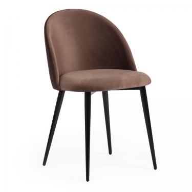 Стул Tetchair MONRO mod. 710 / 1 шт. в упаковке ткань/металл, 56х51х80 см, высота до сиденья 47 см, коричневый barkhat 12/черный