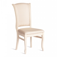 Стул Tetchair VERSAL мягкое сидение бук, 51х48х106 см, бежевый патина, жаккард бежевый