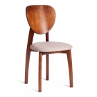 Стул Tetchair DIAMANTE мягкое сидение бук, 42x42x85см, коричневый, ткань wool caramel, бежевый