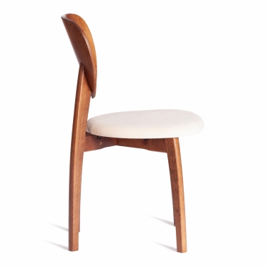 Стул Tetchair DIAMANTE мягкое сидение бук, 42x42x85см, коричневый, ткань Tenerife Cream