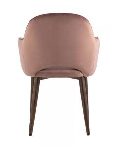 Стул Stool Group Венера диамант велюр пыльно-розовый с подлокотниками