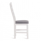 Стул Tetchair ROSARIO / 1 шт. в упаковке Многослойная фанера, 39 х 39 х 99 см, white, ткань тёмно-серая 150
