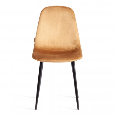 Стул Tetchair BREEZE mod. JSC-58 Велюр/металл , 44 х 53 х 86 см, brown коричневый HLR12 / черный