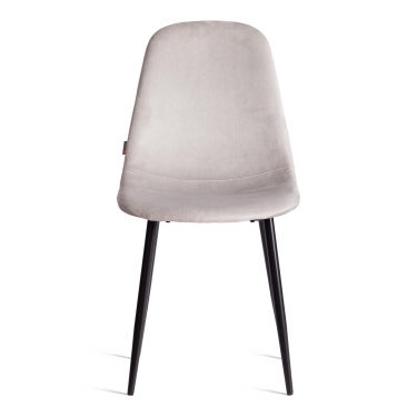 Стул Tetchair BREEZE mod. JSC-58 Велюр/металл , 44 х 53 х 86 см, Light grey светло-серый HLR14 / черный