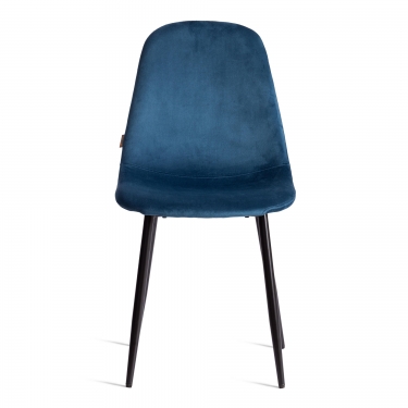 Стул Tetchair BREEZE mod. JSC-58 Велюр/металл , 44 х 53 х 86 см, Blue синий HLR63 / черный