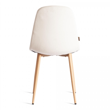 Стул Tetchair BREEZE mod. JSC-58 Велюр/металл , 44 х 53 х 86 см, Light beige светло-бежевый HLR1 / натуральный