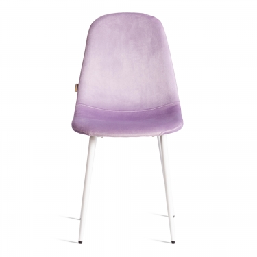Стул Tetchair BREEZE mod. JSC-58 Велюр/металл , 44 х 53 х 86 см, Lavender лавандовый HLR26 / белый