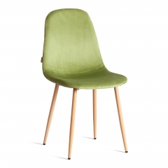 Стул Tetchair BREEZE mod. JSC-58 Велюр/металл , 44 х 53 х 86 см, Green зеленый HLR54 / натуральный