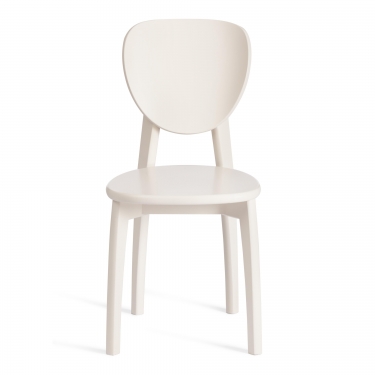 Стул Tetchair DIAMANTE жесткое сидение бук, 42 х 42 х 85 см, ivory white