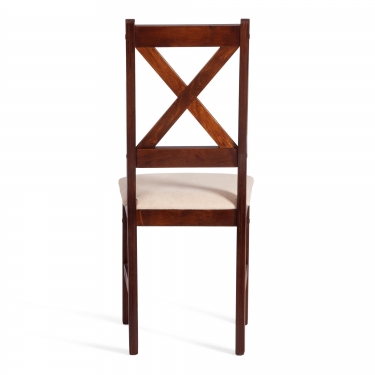 Стул Tetchair CROSSMAN комплект NEW, Многослойный березовый шпон, 41х40x100 см, cappuchino/велюр бежевый